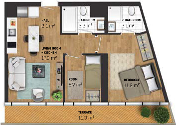 2 Bed Apartment (type B)