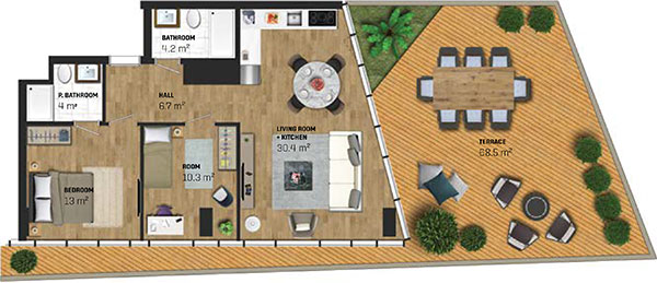 2 Bed Apartment (type E)