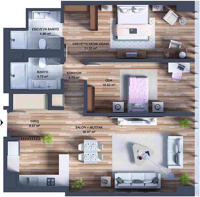 Deluxe 2 Bed Apartment