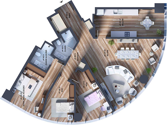 Deluxe 3 Bed Apartment