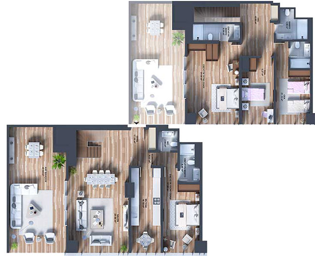 Deluxe 4 Bed Apartment