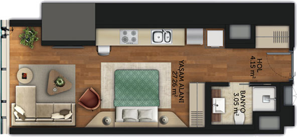 Residence Studio Apartment